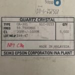 کریستال XT‑59 7500 MHz کوارتز HC‑49 فرکانس بسیار بالا